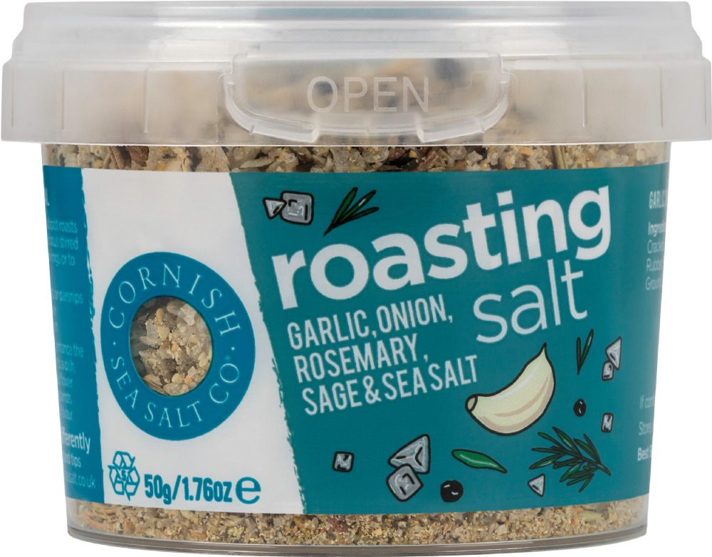 CORNISH SEA SALT CO. Roasting Salt - Garlic, Onion, Rosemary, Sage & Sea Salt 50g