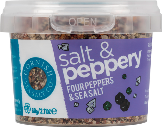 CORNISH SEA SALT CO. Salt & Peppery - Four Peppers & Sea Salt 60g