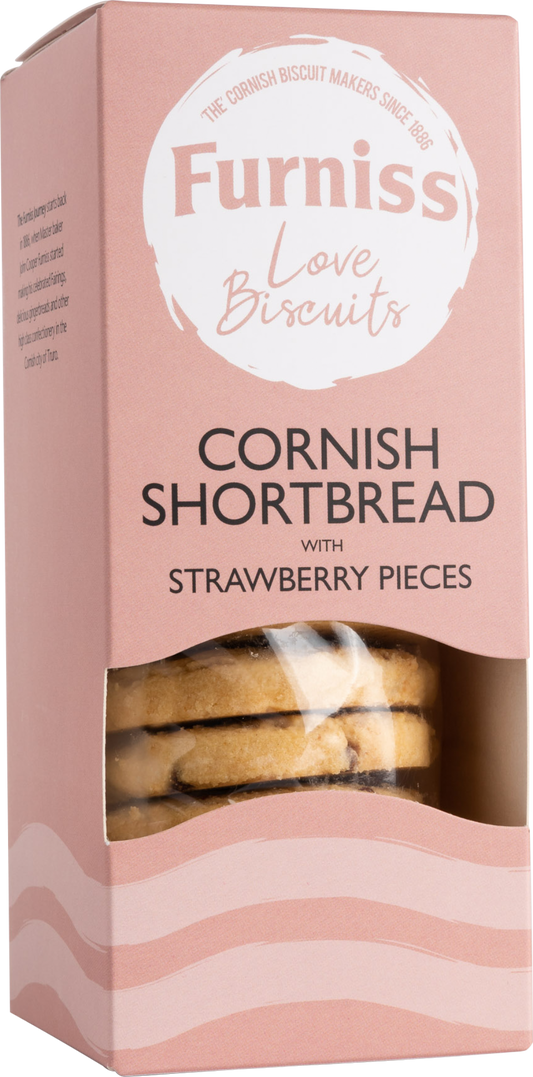 FURNISS Cornish Shortbread with Strawberry Pieces 200g