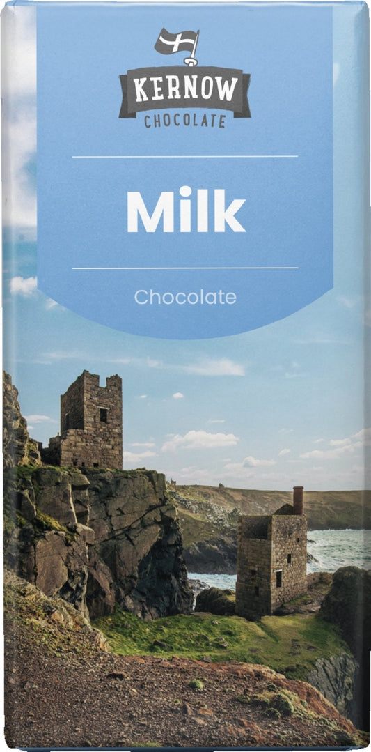 KERNOW CHOCOLATE Milk Chocolate Bar 100g