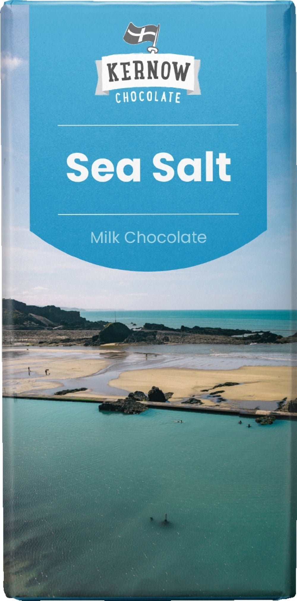 KERNOW CHOCOLATE Sea Salt Milk Chocolate Bar 100g